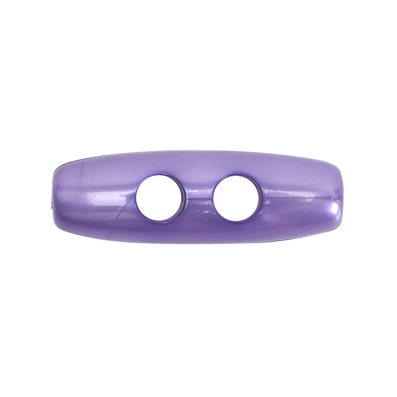 30mm Lilac Pearl Effect Toggle Buttons 10 Pcs