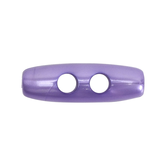 30mm Lilac Pearl Effect Toggle Buttons 10 Pcs