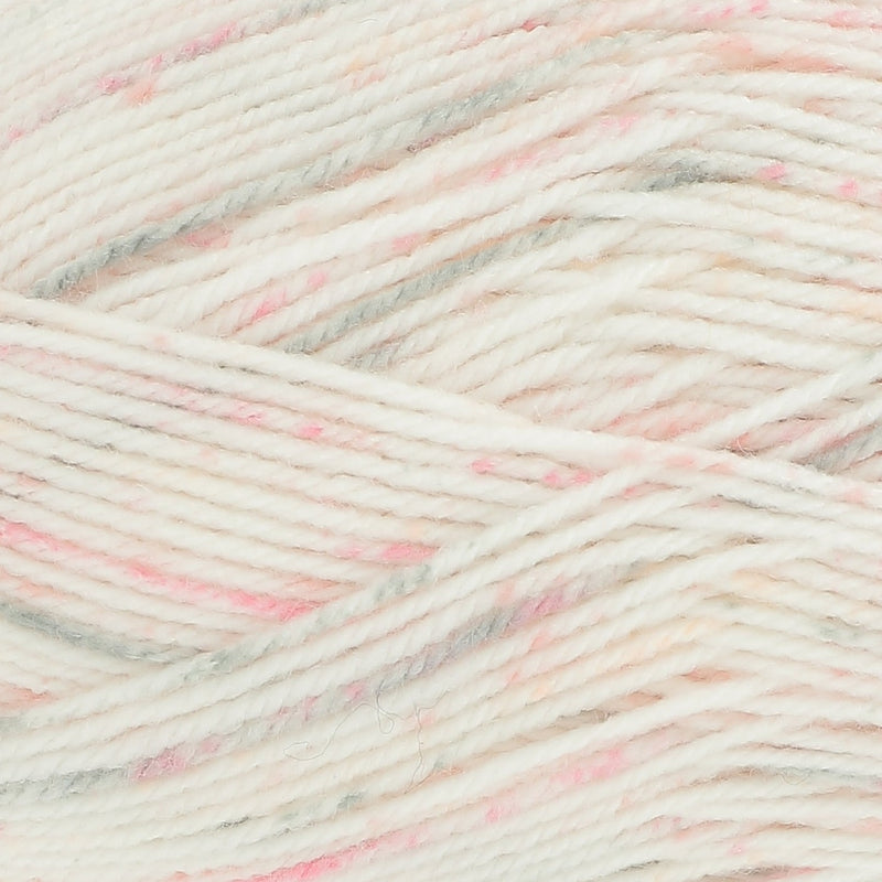 King Cole Little Treasures DK Yarn in 4782 - Sparkle - 100g Ball of Pink Grey Wool