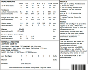 King Cole 5467 requirements