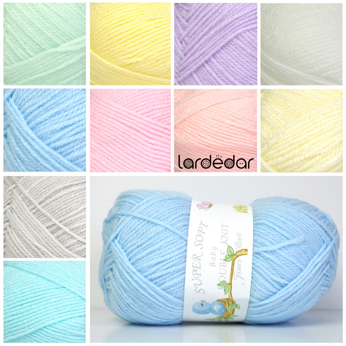 James C Brett Baby DK Wool - BB5 Baby Blue - 100g Knitting Yarn