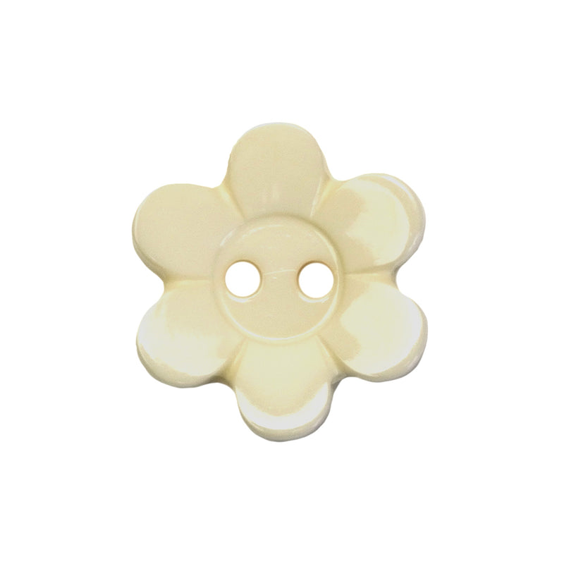 Cream Daisy Buttons (5 Pcs) - 13mm, 15mm or 18mm