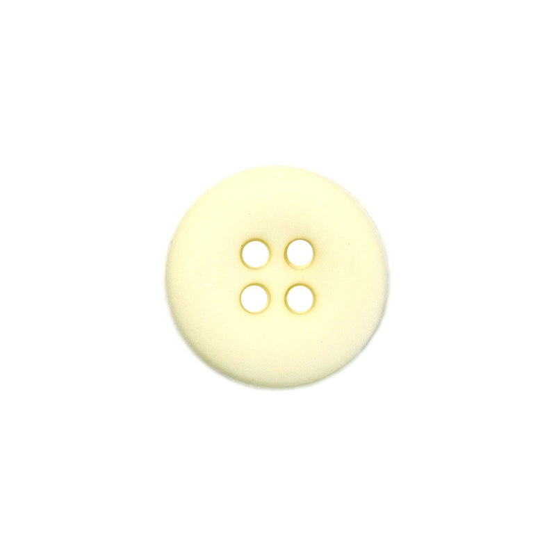15mm Cream Matte Round Edged Buttons (5 Pcs)
