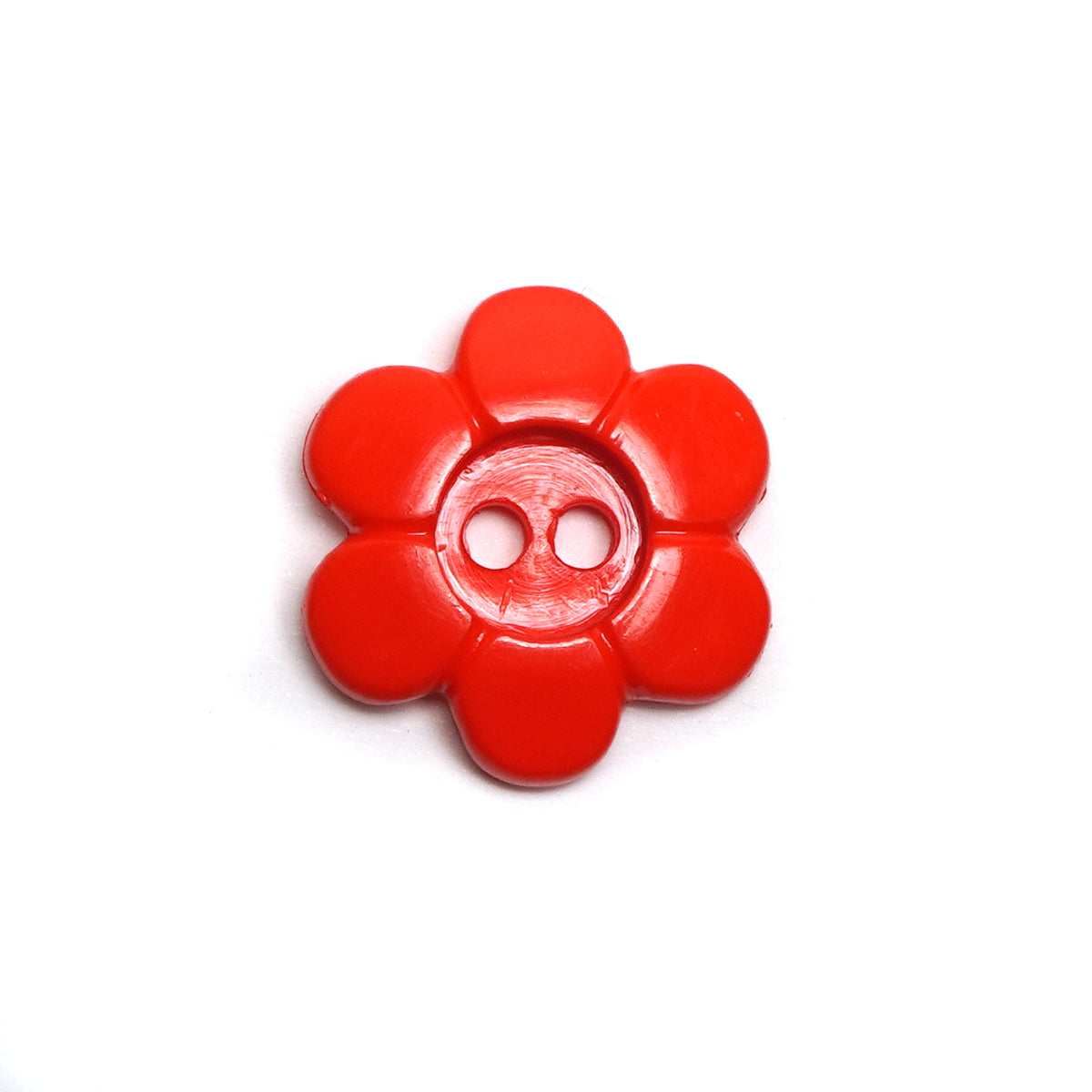15mm Red Daisy Flower Buttons (5 Pcs) — Lardedar