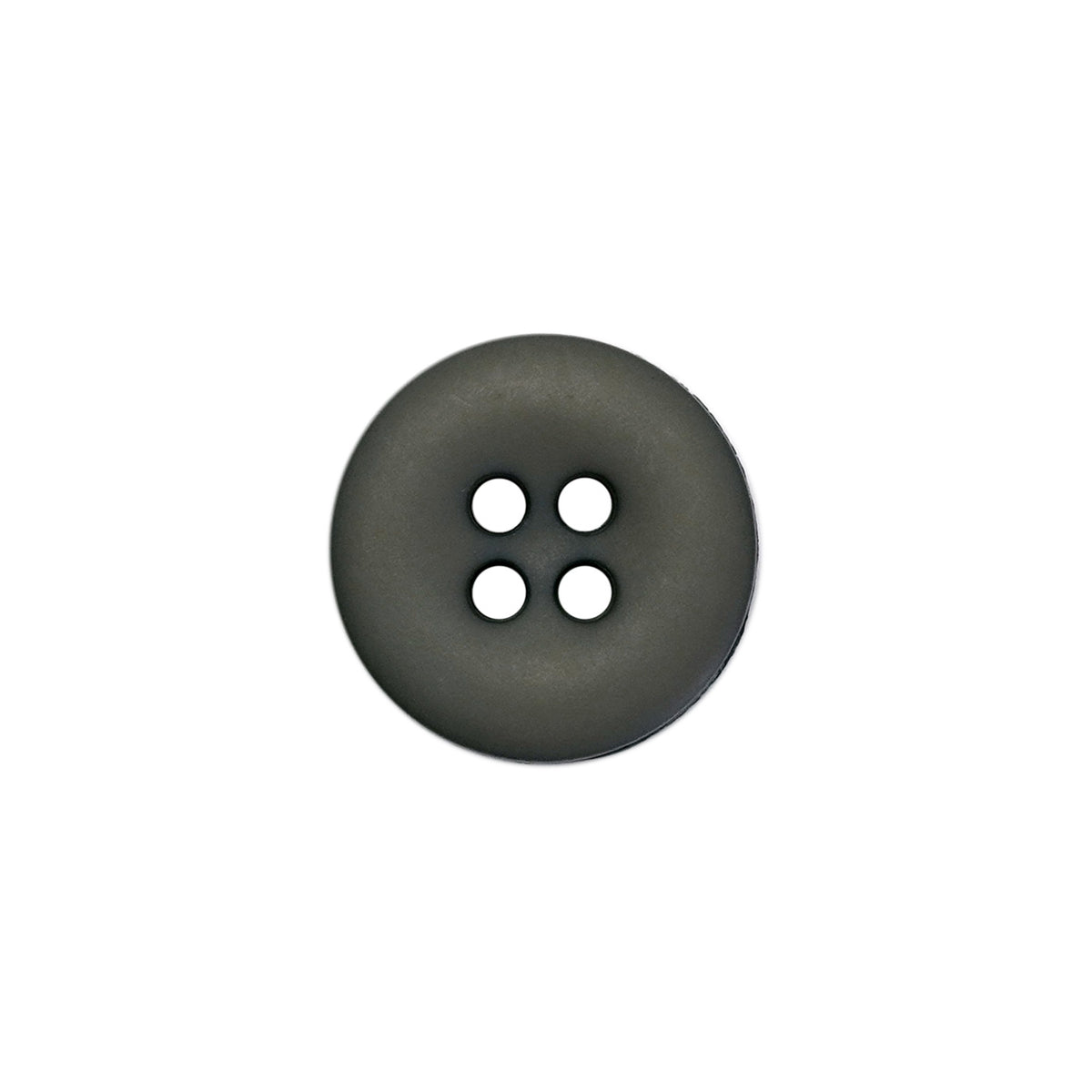 15mm Grey Matte Round Edged Buttons (5 Pcs) — Lardedar