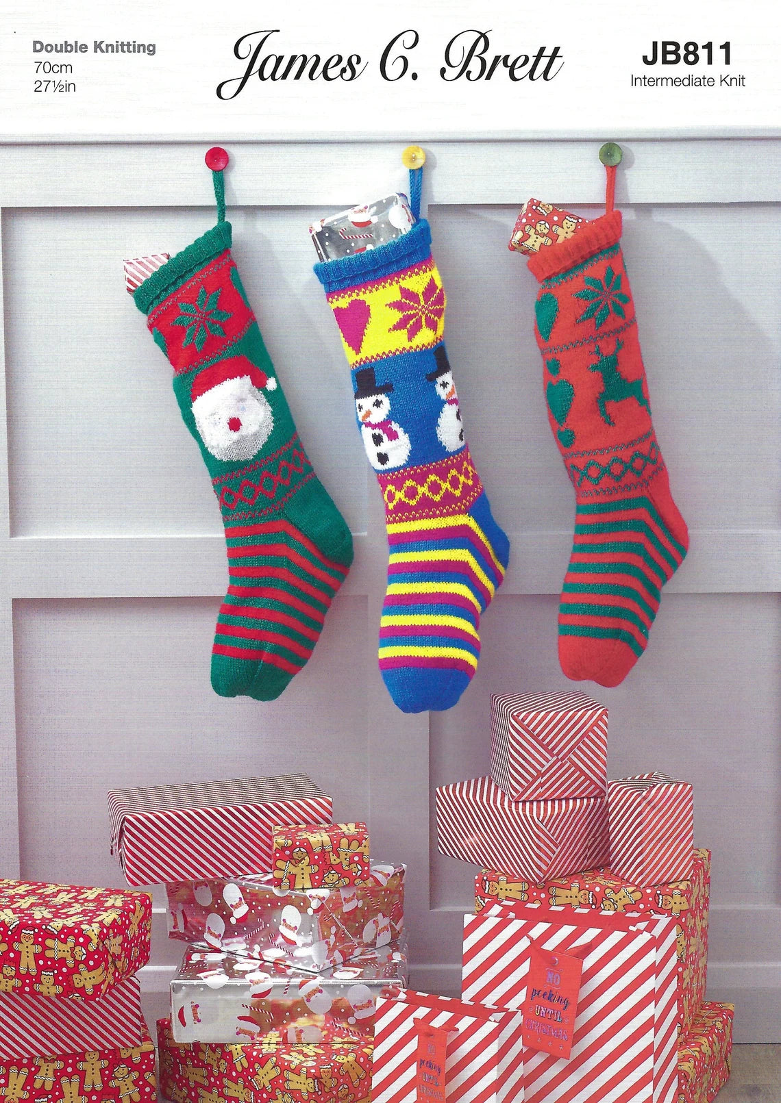 James C Brett JB811 - Christmas DK Double Knitting Pattern - Christmas ...