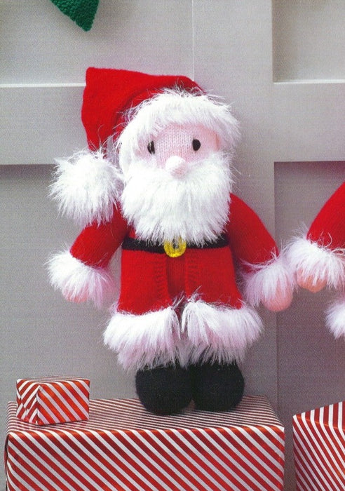 James C Brett JB814 - Christmas DK Double Knitting Pattern - Mr & Mrs Claus Toys - Intermediate Knit