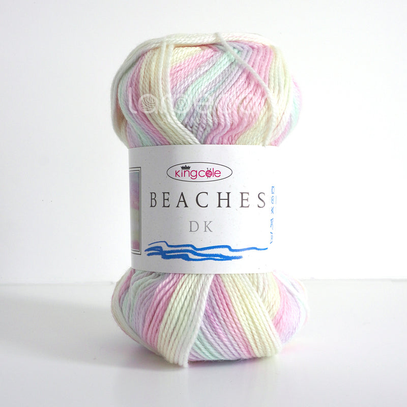 King Cole Beaches DK Yarn in 4275 - Beaches and Cream - 100g Ball of Variegated Wool