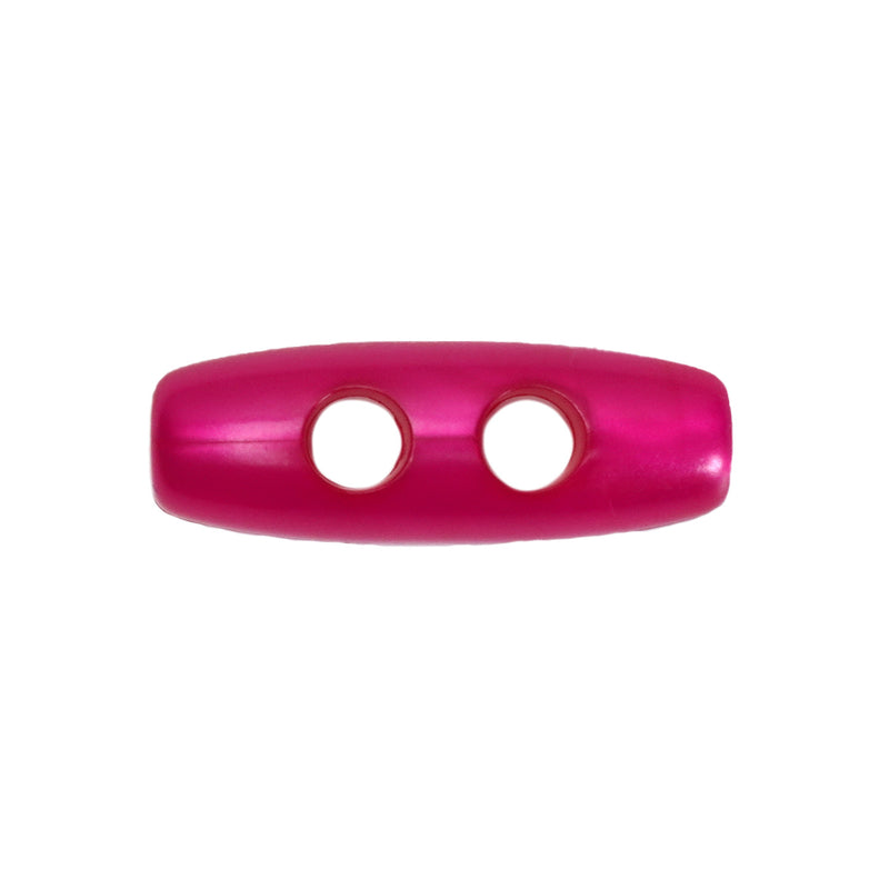 25mm Cerise Pearl Effect Baby Toggle Buttons 10 Pcs