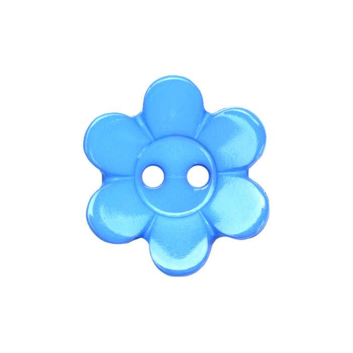 Light Blue Daisy Buttons (5 Pcs) - 13mm, 15mm or 18mm