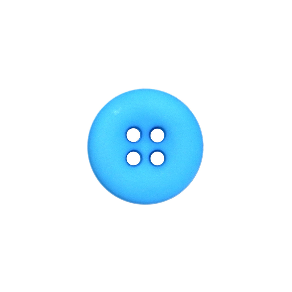 15mm Light Blue Matte Round Edged Buttons (5 Pcs) — Lardedar