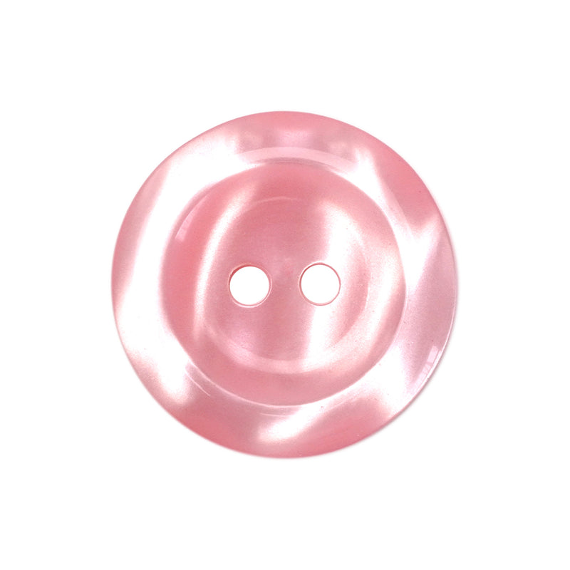 Light Pink Two Tone Cardigan Buttons, Pearly Polyester (10 Pcs) 11.5mm, 15mm, 18mm or 20mm