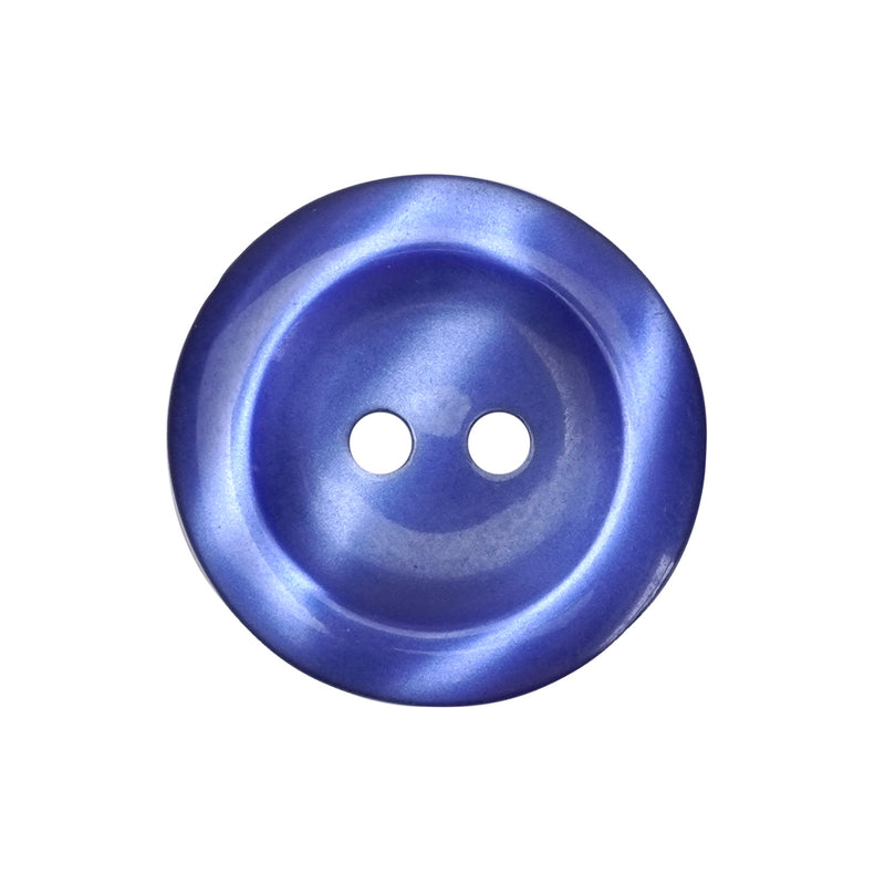 Royal Blue Two Tone Knitting Buttons, Pearly Polyester (10 Pcs) 11.5mm, 15mm, 18mm or 20mm