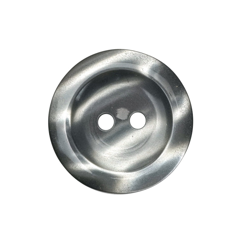 Smokey Grey Two Tone Cardigan Buttons, Pearly Polyester (10 Pcs) 11.5mm, 15mm, 18mm or 20mm