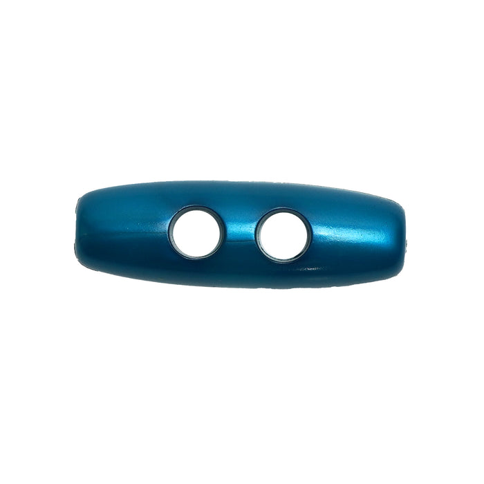 30mm Teal Pearl Effect Toggle Buttons 10 Pcs