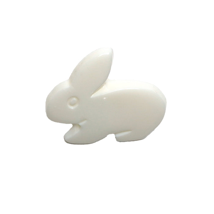 White Plastic Rabbit Baby Buttons - 18mm Shank (5 Pcs) — Lardedar