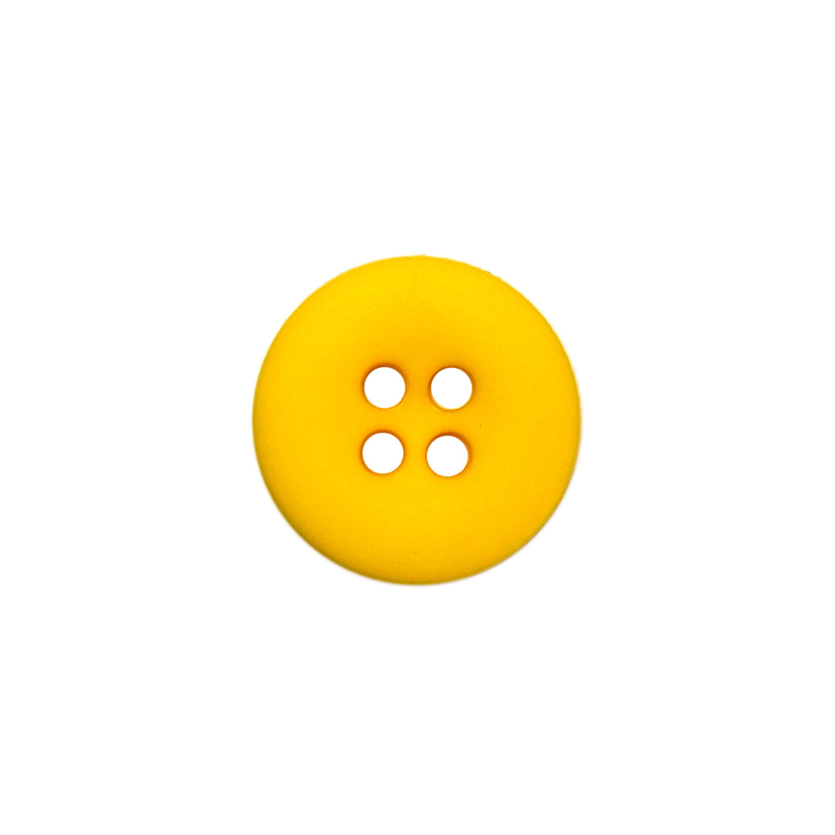 15mm Yellow Matte Round Edged Buttons (5 Pcs) — Lardedar