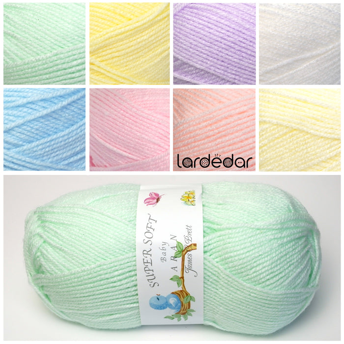 James C Brett Baby Aran Yarn - BA5 Baby Blue - 100g