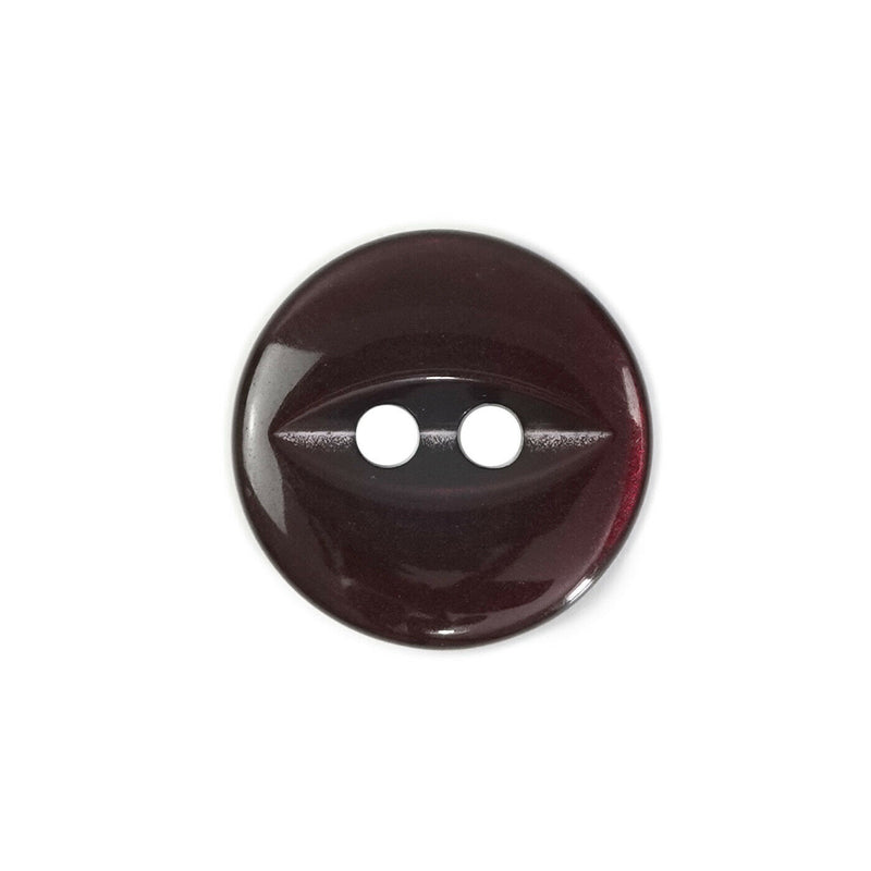 Burgundy Round Fish Eye Buttons 10pcs. 11mm, 14mm, 16mm or 19mm
